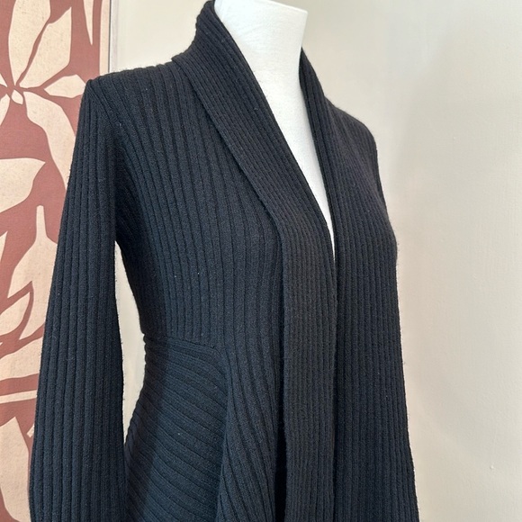 Autumn Cashmere New Rib Drape Cardigan Black NWT - Picture 7 of 11